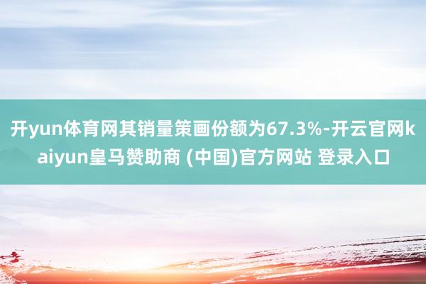 开yun体育网其销量策画份额为67.3%-开云官网kaiyun皇马赞助商 (中国)官方网站 登录入口