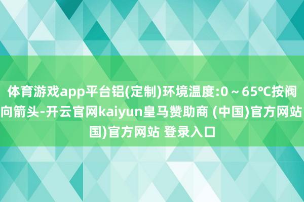 体育游戏app平台铝(定制)环境温度:0～65℃按阀上所标流向箭头-开云官网kaiyun皇马赞助商 (中国)官方网站 登录入口